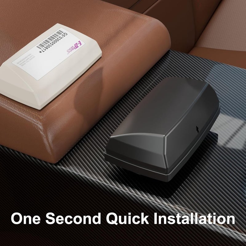 FLLIK 2 Pack EZ Pass Holder & Cover with Super Strong Suction Cups for Car Windshield Ezpass Mount Holder Toll Pass Transponder iPass Holder All Black - Image 5